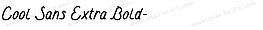 Cool Sans Extra Bold字体转换